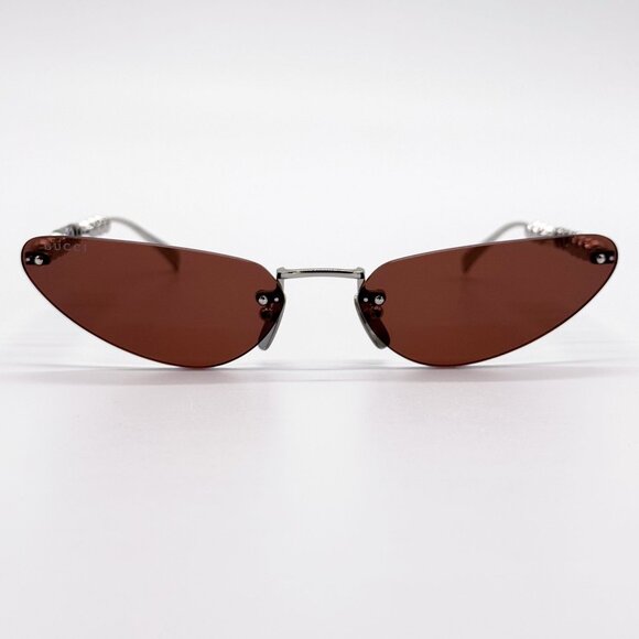 NEW GUCCI SUNGLASSES SILVER CAT EYE WOMEN EYEWEAR GUCCI GG1920S 002 main image 6